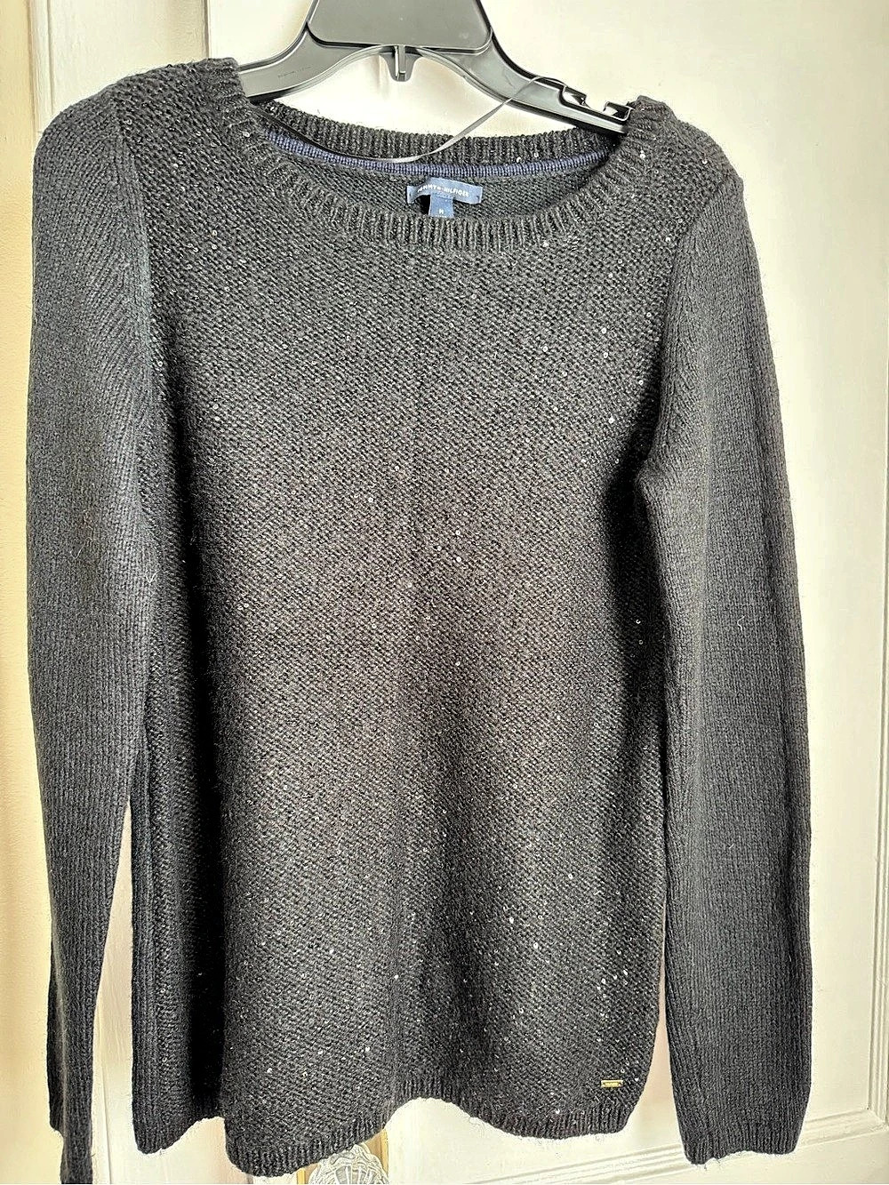 Verso Al Reverso Crewneck Sweater in Black